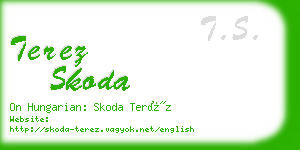 terez skoda business card